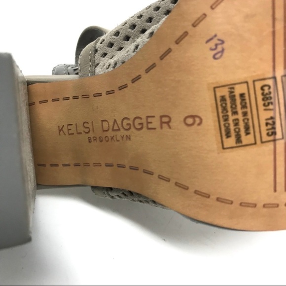 Kelsi Dagger Goya Peep Toe Slingback Heels 6 - Picture 7 of 8